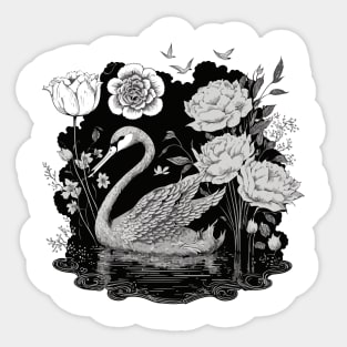 Beautiful Swan Sticker